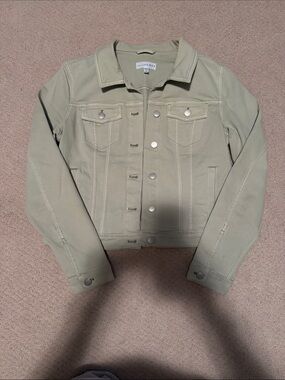 LOFT Women’s Light Olive Jean Jacket